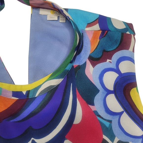 Boden Jocelyn Pleated RARE MIDI Dress Size 14 - Picture 5 of 8